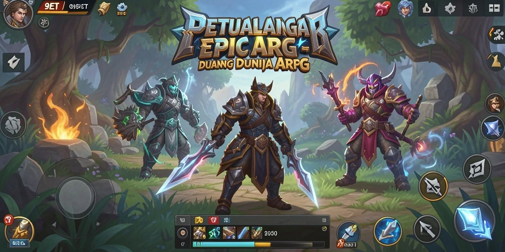 Tangkapan layar gameplay <strong>9ET</strong> memperlihatkan pertempuran yang menarik dan dunia yang luas.
