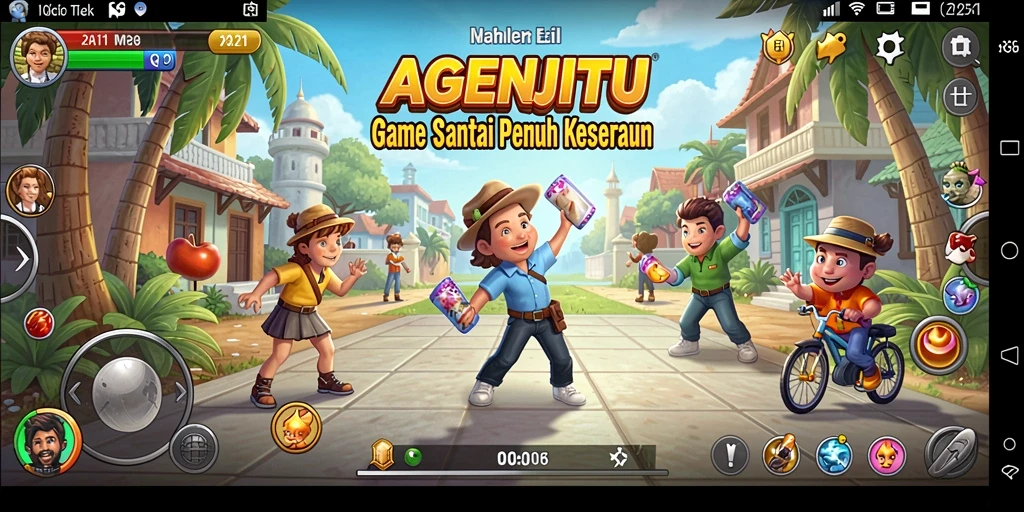 Screenshot menampilkan gameplay seru AGENJITU dengan aksi yang menarik.