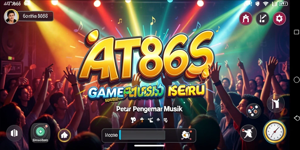 Tampilan gameplay seru dalam permainan musik AT866.