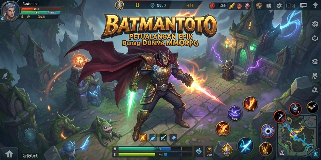 Screenshot gameplay <strong>BATMANTOTO</strong> yang menampilkan aksi seru dalam pertempuran.