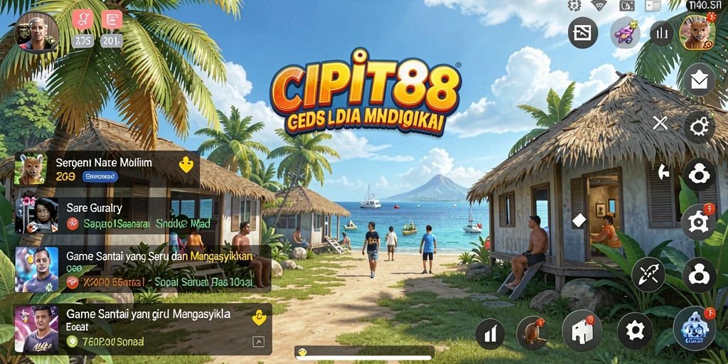 Screenshot gameplay <strong>CIPIT88</strong> yang penuh warna dan interaksi.