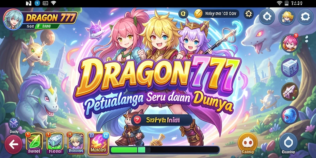 Screenshot gameplay DRAGON777 menunjukkan pertarungan dinamis dan karakter yang menawan.