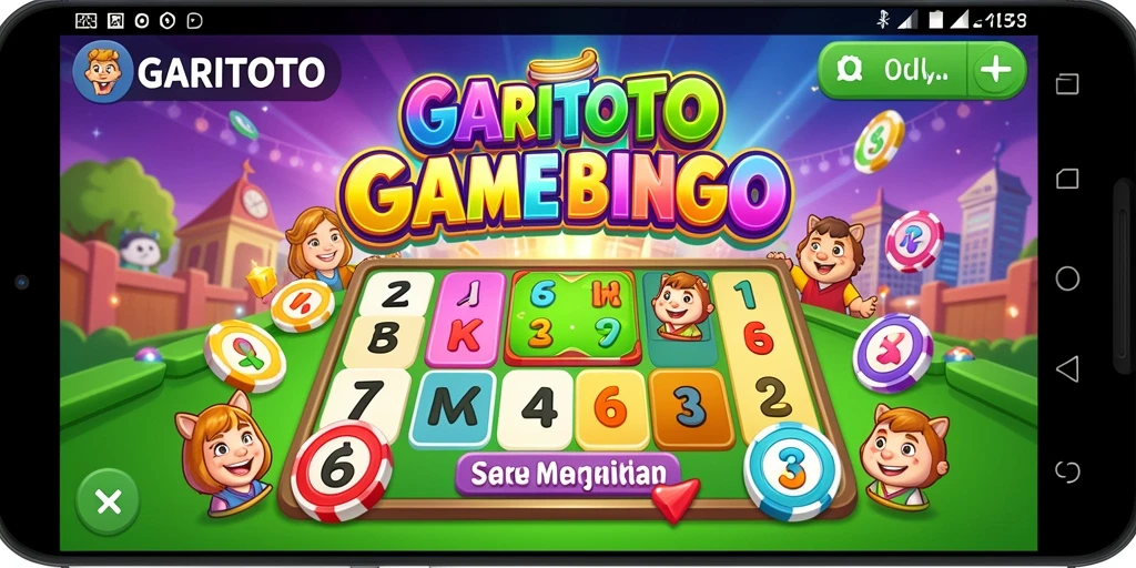 Tampilan gameplay GARITOTO dengan keseruan bermain Bingo.