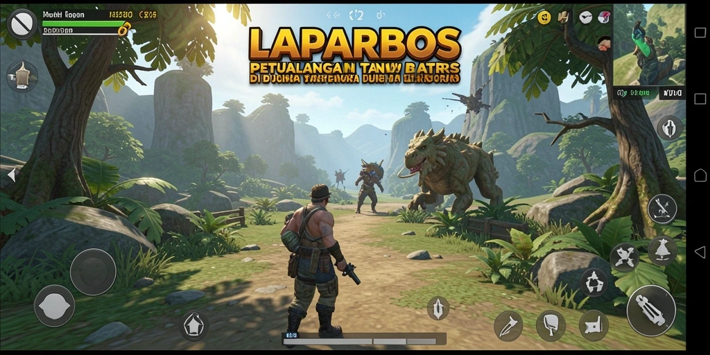 Tampilan gameplay Open World yang penuh warna dan detail.