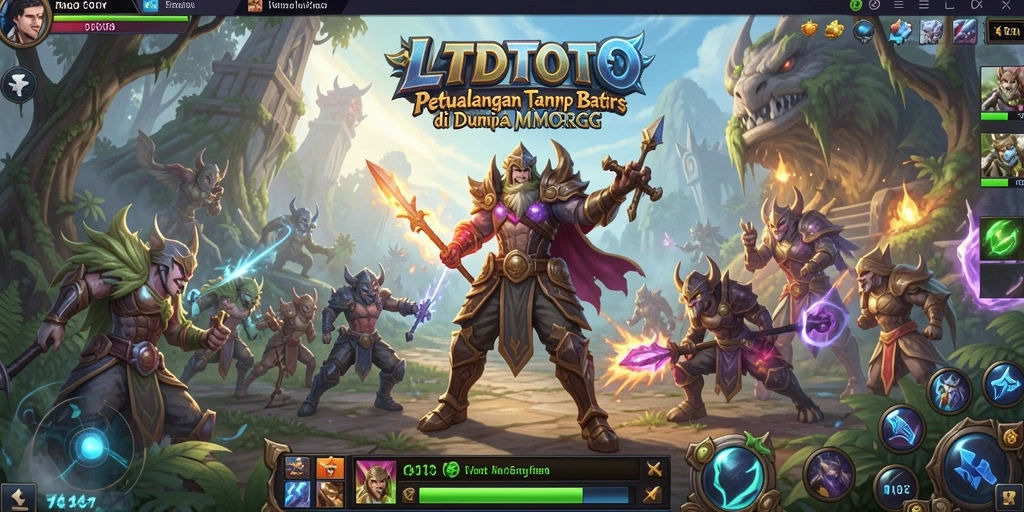 Tampilan gameplay seru LTDTOTO dengan karakter dan pertarungan epik.
