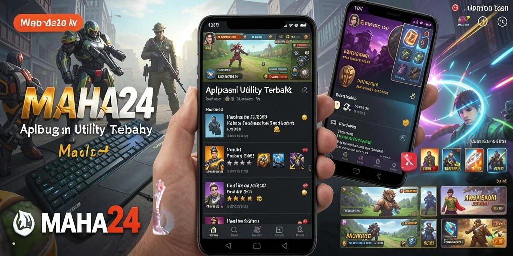 Tampilan utama aplikasi MAHA24 dengan fitur-fitur Utility yang intuitif.