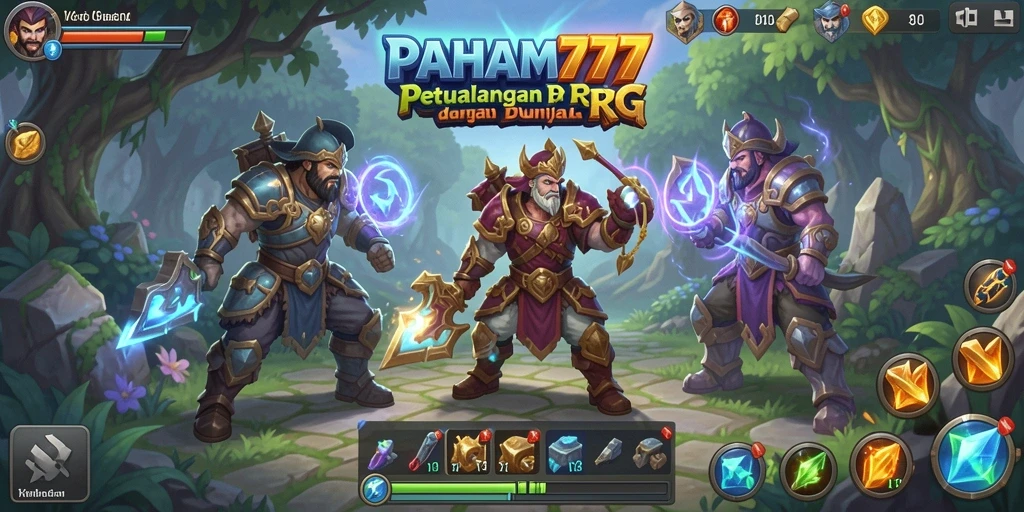 Tampilan gameplay yang epik dan penuh petualangan di PAHAM777.