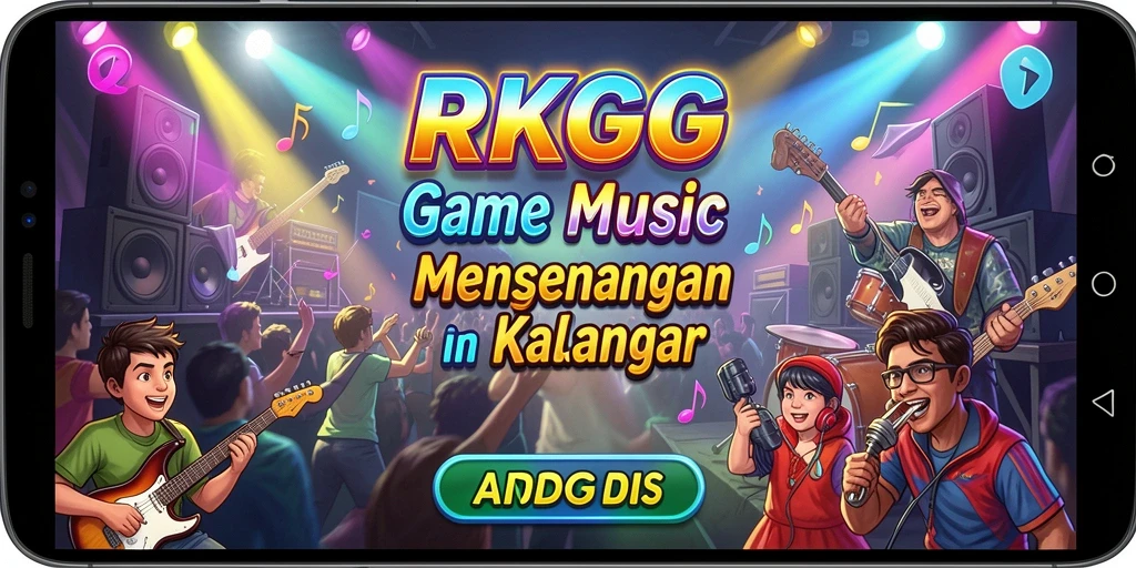 Screenshot menampilkan momen seru dalam bermain RKGG dengan lagu favorit.