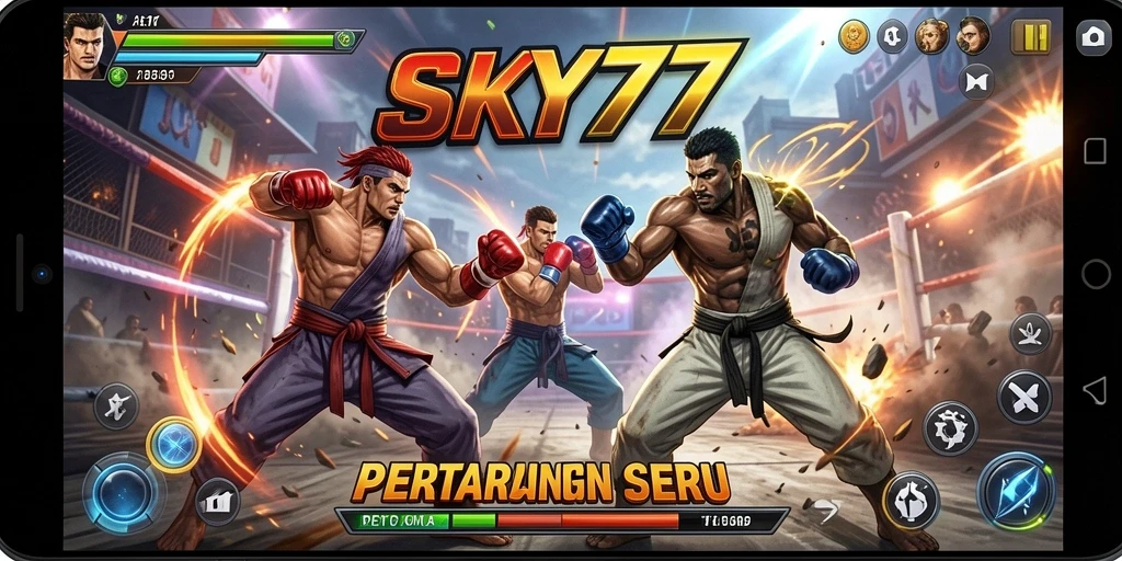 Gambaran seru dari pertarungan di SKY77 dengan aksi penuh energi.