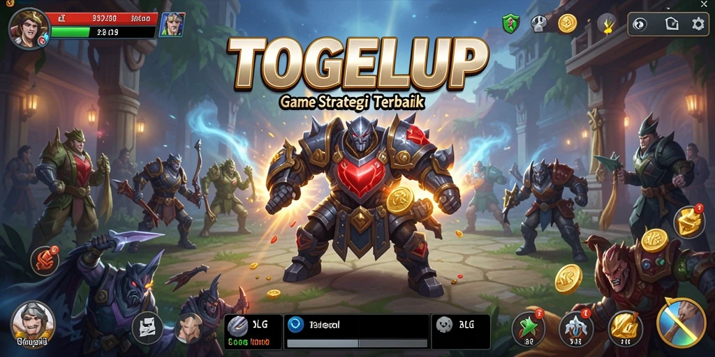 Screenshot menampilkan aksi seru dari permainan strategi TOGELUP.
